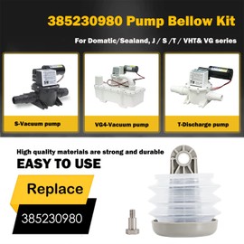 Fits for Dometic 385230980 Pump Bellow Kit Replace Including Bushing and Bolt,For Domatic/Sealand, J and S Series and T Series, VHT, and VG series Vacuum Discharge Pump Kit