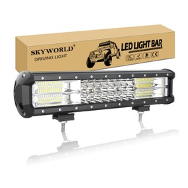 SKYWORLD Triple Row 15 inch LED Work Light Bar 21600 Lumen Spot Flood Combo Beam Off Road Driving Fog Lights Waterproof for Marine Trucks Tractors 4x4 SUV ATV UTV Boat