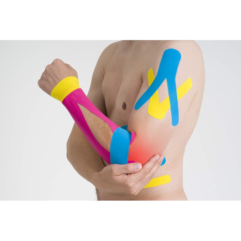 JB Tape Kinesiology Tape – 80 Precut 10-Inch Strips –