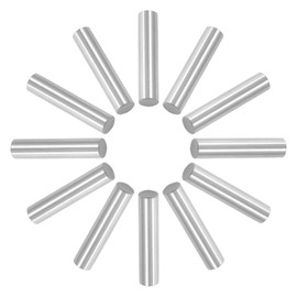 Murtenze 12 Pack 4mm x 20mm Stainless Steel Dowel Pin, Metal Silver Shelf Support Pin Fasten Elements for Shelves