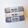MOKU Face Towel Medium Size 3-Piece Gift Set (Gray, Almond,