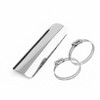 Baceyong Black/Silver Motorcycle Exhaust Pipe Thermal Shield Motorcycle Muffler Thermal