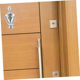 KONTONTY Zinc Alloy with Peephole and Viewer Security Knocker for Front Doors Easy Installation Ergonomic Design for Comfortable Grip for Home Safety