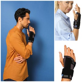 THUASNE Dynastab Dual - Wrist Support Splint – Carpal Tunnel Wrist Splint – Wrist Support for Arthritis, Tendonitis, Joint Pain, Sprains - Wrist Brace Adjustable - Fits Left or Right Hand (Size 1)