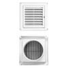 QWORK Air Vent ABS Louver Grille Cover, 2 Pack 4"
