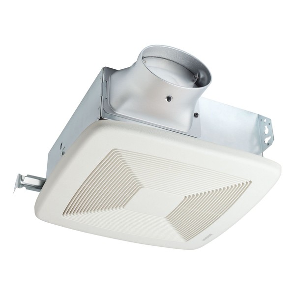 Broan-NuTone LP80 ENERGY STAR Certified LoProfile 4" Bath Ventilation Fan, 1.0 Sones, 80 CFM White Exhaust Fan