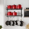 19"- 30" Expandable Hanging Pot Rack, 2 Tier Heavy Duty