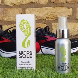 Lemon Sole - POWERFUL & NATURAL shoe freshener & deodoriser with 6 essential oils. Great for Sport. Very effective!
