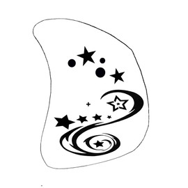 Grimas Water Make-Up Palette Sponge Glitter Theater Make-Up Children's Face Paint 6 Set