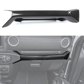 JWWY for Jeep JL JT GrabTray Passenger Storage Tray Organizer Grab Handle Box for 2018-2023+ Jeep Wrangler JL JLU 2/4 Door Gladiator JT Carbon Fiber
