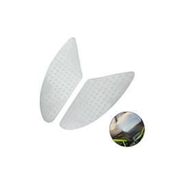 Samcos Motorcycle Tank Pad Black/Transparent Left and Right Set Knee Grip Pads Knee Grip Pads Tank Protector Pads Tank Traction Pads Scratch Resistant Fit Honda Triumph Kawasaki Yamaha Motorcycle Motorcycle Motorcycle (Clear)