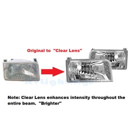 RVLightings Newmar Dutch Star 1999-2001 RV Motorhome Pair (Left & Right) Diamond Clear Headlights