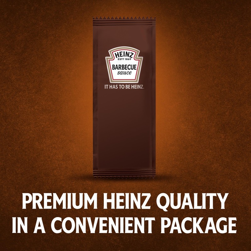 Heinz BBQ Sauce Single Serve Packet (0.4 oz Packets, Pack