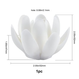 GORGECRAFT White Lotus Incense Holder Ceramic Incense Burner Flower Stick for Yoga Studio Living Room Home Decor(2.1 Inch)
