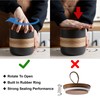 Miamolo Coffee Container Jar with Lid, Ceramic Kitchen Food Storage