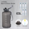 GEMFUL Large Water Bottle with Handle 74oz BPA Free for
