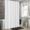 ALYVIA SPRING 72x72 Waterproof Fabric Shower Curtain Liner with 3