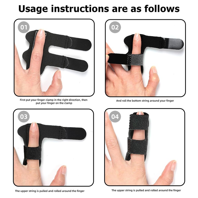Finger Splint - Adjustable Finger Splints, Support Brace & Stabilizer