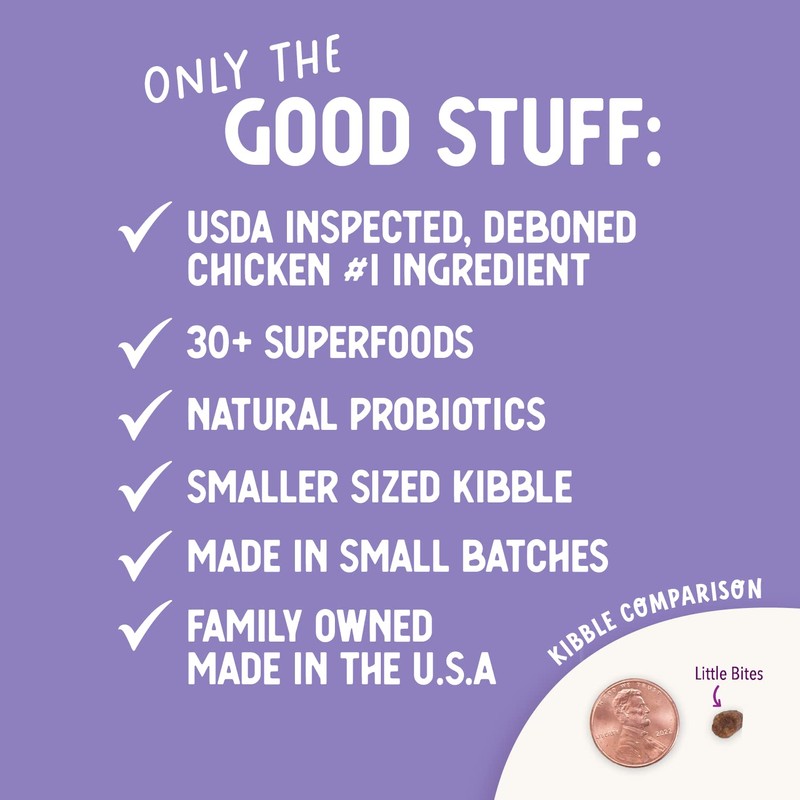Health Extension Little Bites Dry Dog Food, Chicken & Brown
