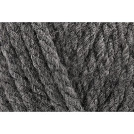 Sirdar Hayfield Bonus Chunky Crochet Yarn, 100% Acrylic Soft Knitting Wool for Cardigans, Jumpers, Sweaters, Ponchos and Capes - 100g Ball - Dark Grey Mix (790) - Single (1 Ball)