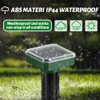 Mole Repellent Solar Powered 10 Pack, Ultrasonic Gopher Deterrent Stakes