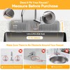 17.7inch Folding Faucet Mat for Kitchen Sink Splash Guard[7° Slope