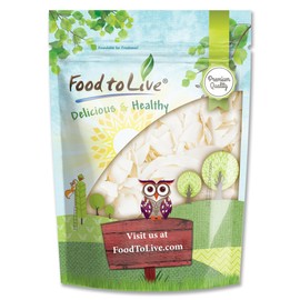 Food to Live Coconut Chips, 2 Pounds – Unsweetened Flakes, Unsulfured, Raw, Dried, Desiccated, Shaved Coco Nut Meat, Vegan, Keto, Bulk, Great for Baking. A Good Source of Fiber, Protein, Healthy Fats