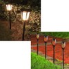 FSSTUD 5 PCS Plastic Ground Spikes Stakes Solar Path Lights