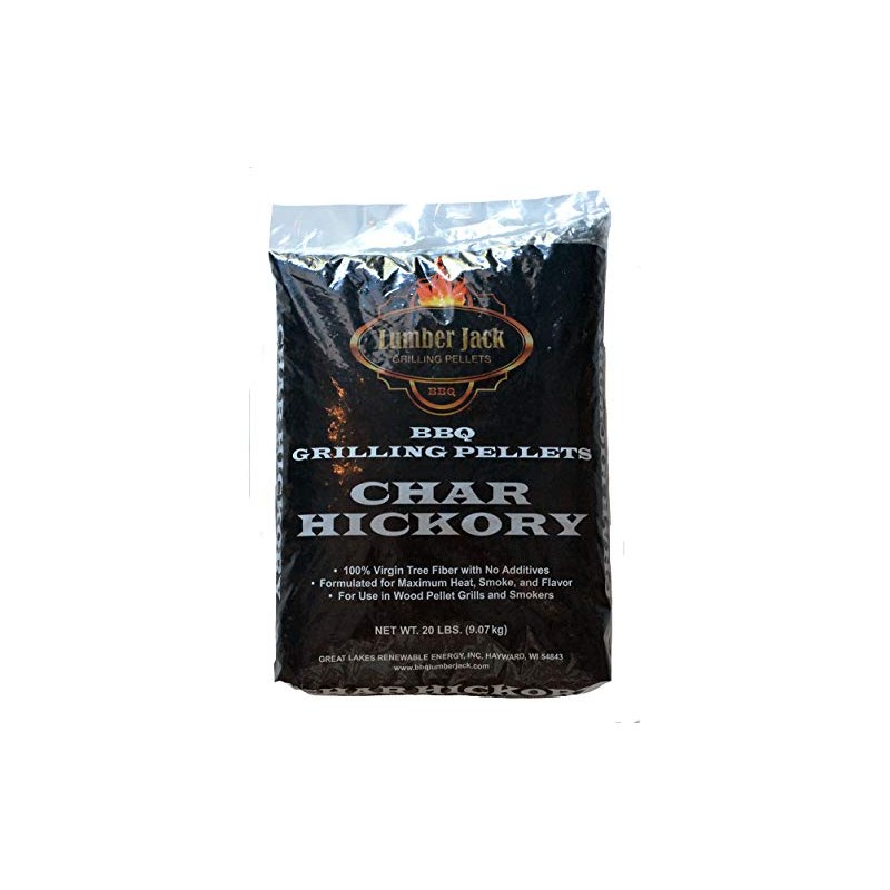 Lumber Jack Char Hickory BBQ Grilling Pellets - 20 lbs.