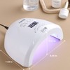 Fcozpjk UV LED Nail Lamp, 48W Nail Dryer for Gel