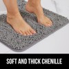 GORILLA GRIP Bath Rug Mat, Thick Soft Absorbent Chenille, Quick