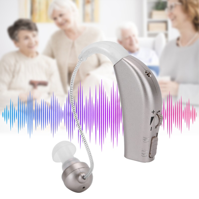Rechargable Hearing Aid Ear Sound Amplifier Assist ABS with Charging