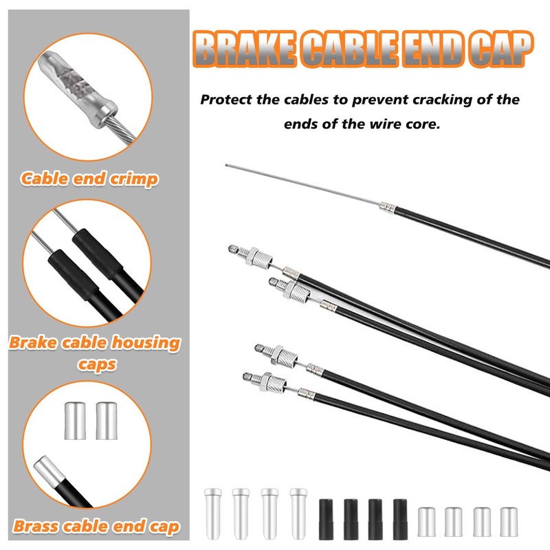 HUAREW BMX Bike Gyro Brake Cables Front + Rear (Upper