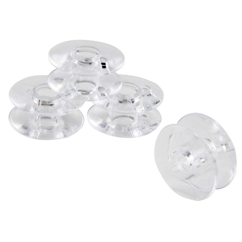 SINGER Bobbins Class 66 Transparent Plastic Bobbins – Replacement Bobbins