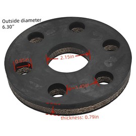 Lyhiku Replace 00762215 Rotary Cutter Flex Coupler Rubber Disc Fits 00762215 00785557 00749172 PM970-2110 19-075 148907 19-075 1008140 11374 A-11374Bh 505951 1785273 312-608A C995 20438Sw(2Pcs)