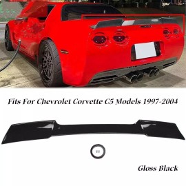 Unbranded For Corvette C5 1997-2004 ZR1 Extended Style Gloss Black Rear Trunk Spoiler Wing