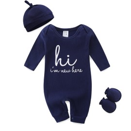 Hikido Onesie 0-3 months Boy Baby Clothes Romper Hospital Gender Neutral Jumpsuits Baby Boy Outfits 0-3 months Long Sleeve Jumpsuit