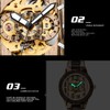 Tiong Mens Wooden Mechanical Watches Automatic No Battery Needed Luxury