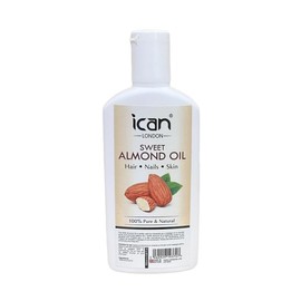 ican London Pure & Natural Sweet Almond Oil For Hair, Skin & Nails 100ml