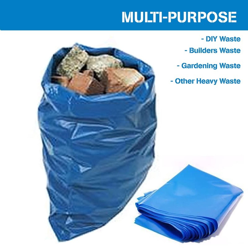 HOMESmith HSBB-005 Heavy Duty Extra Strong Rubble Sacks BB2154221, Blue