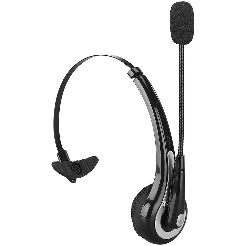 Callstel Handy Headset: Profi-Mono-Headset mit Bluetooth, Geräuschunterdrückung, 10-Std.-Akku (Headset Mikrofon,