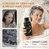 Dark Brown Hair Dye Shampoo, Color Shampoo for Gray Hair