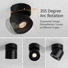 Aisilan Ceiling Spot Lights Indoor, 15W Modern LED Spotlight 350°