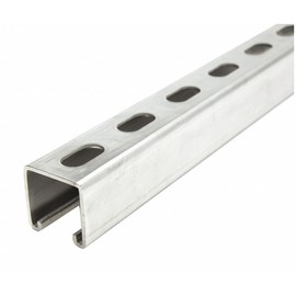 Strut Channel, 5 ft. L, 304 Stainlss Steel