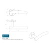 Carlisle Brass Curved 19mm Dia. Lever on Concealed Fix Sprung
