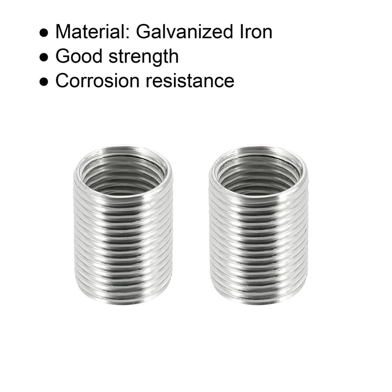sourcing map Thread Reducing Nuts Insert M12 x 1mm Male
