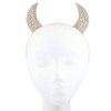 Lux Accessories Gold Tone Faux Rhinestone Devil Horn Costume Cat