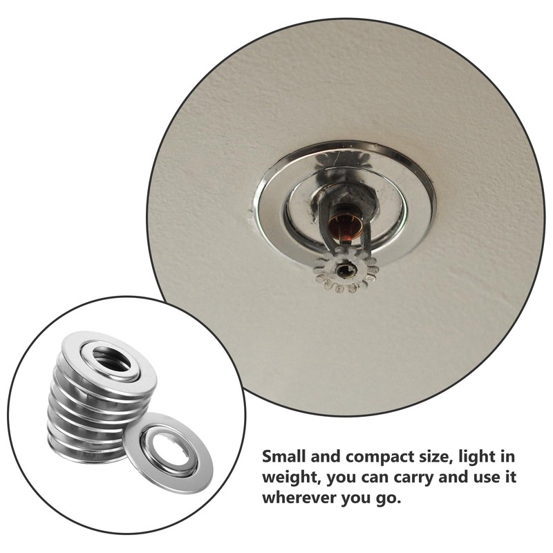 Uonlytech 10pcs Fire Sprinkler Cover Plate 3/4 Inch Sprinkler Escutcheon