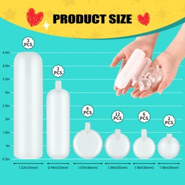 Fvbber 32 Pack Replacement Squeakers for Dog Toys - 6 Mixed Sizes Pet Toy Repair Parts - Loud & Durable Dog Squeaker Inserts for DIY Plush Toys
