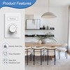 Manual Electric Baseboard Heater Thermostat for Home 120 V Only,